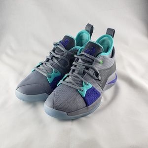 Nike PG 2.0 pure plat/ turquoise - size U.S. 7y